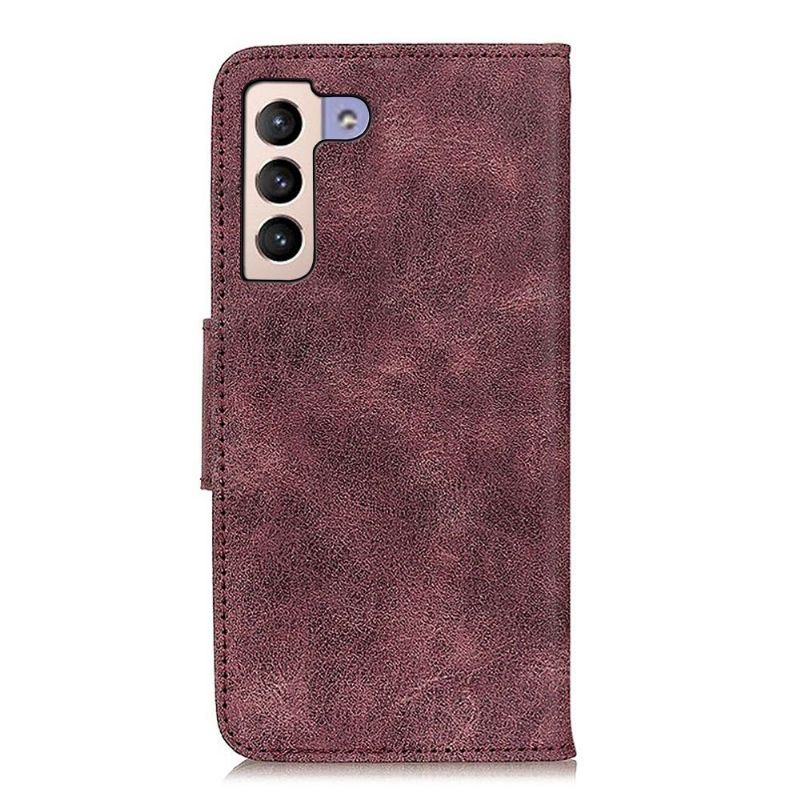 Étui Samsung Galaxy S22 Plus 5G Edouard simili cuir vintage