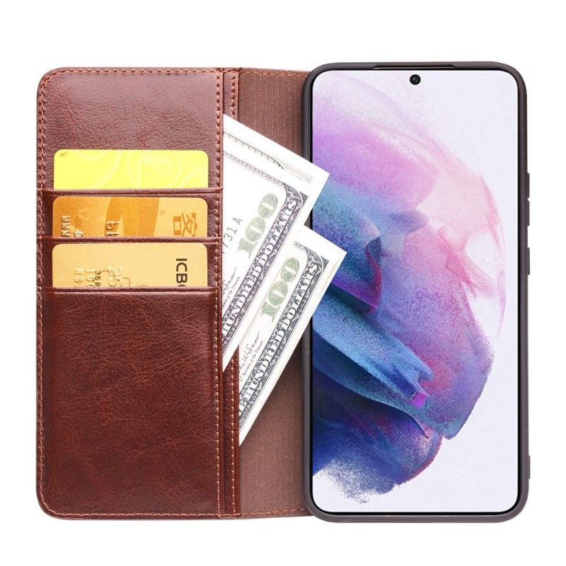 Housse Samsung Galaxy S22 Plus 5G fait main en cuir véritable