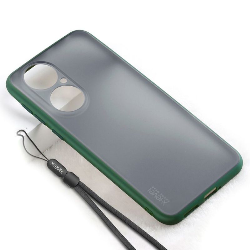 Coque Huawei P50 Pro effet mat X-LEVEL avec lanière