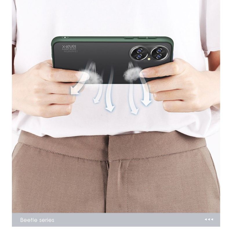 Coque Huawei P50 Pro effet mat X-LEVEL avec lanière
