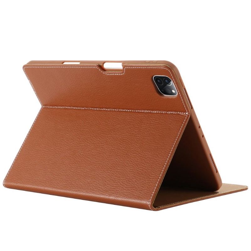 Housse iPad Pro 11 2020 simili cuir texture litchi
