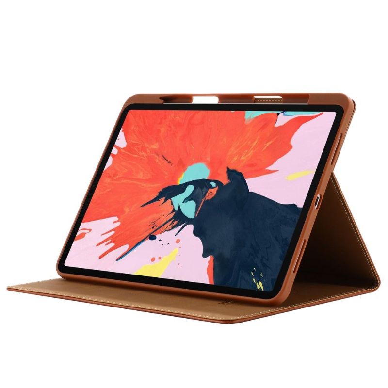 Housse iPad Pro 11 2020 simili cuir texture litchi