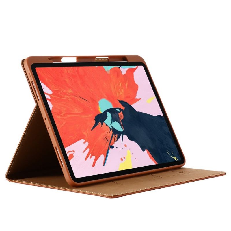 Housse iPad Pro 11 2020 simili cuir texture litchi