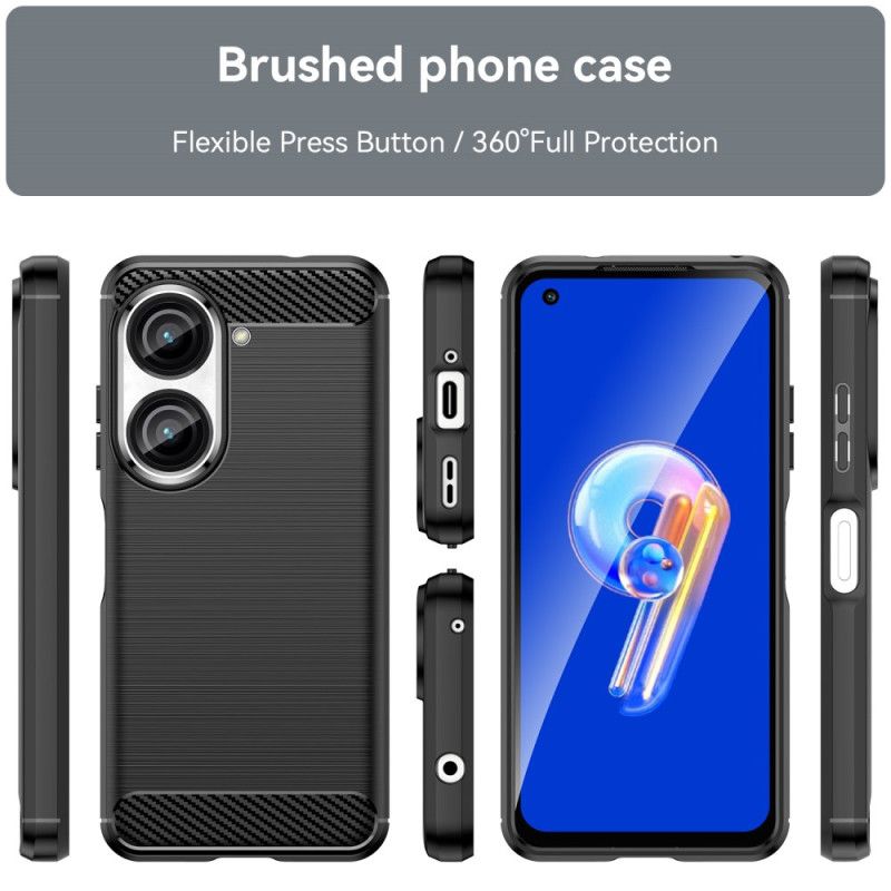 Coque Asus Zenfone 10 Fibre Carbone Brossée