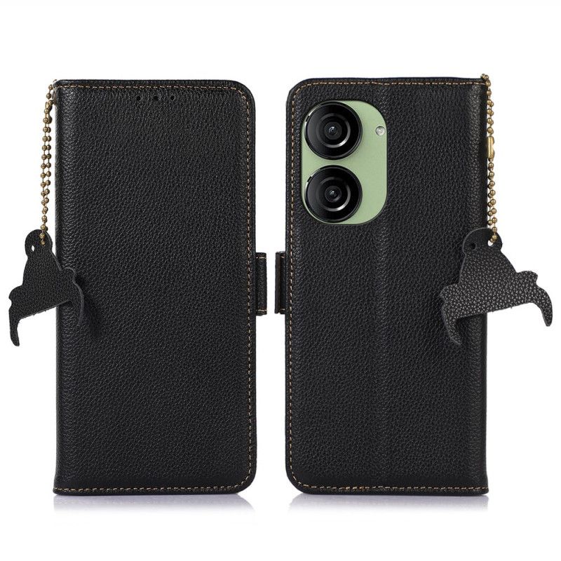 Housse Asus Zenfone 10 Cuir Blocage RFID KHAZNEH