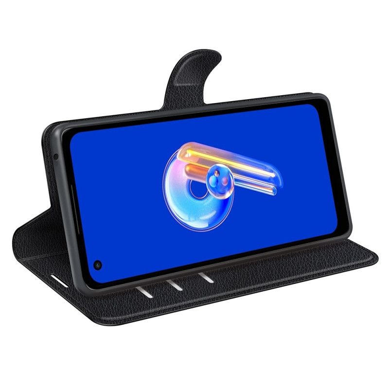 Housse Asus Zenfone 10 Simili Cuir Litchi Classique