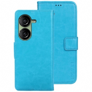 Housse Asus Zenfone 10 Simili Cuir Rétro IDEWEI