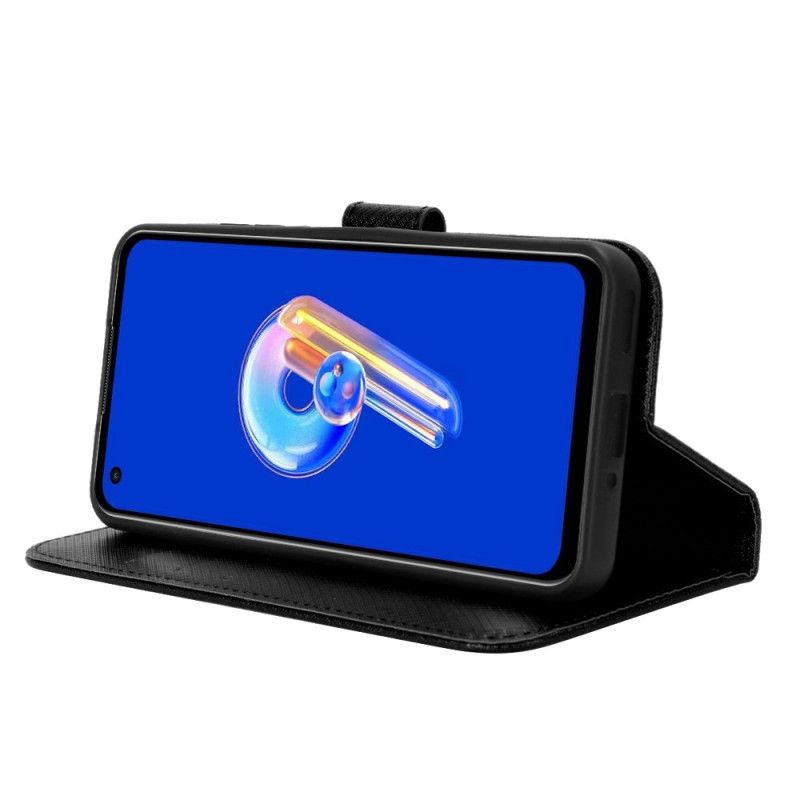 Housse Asus Zenfone 10 Texture Diamant à Lanière