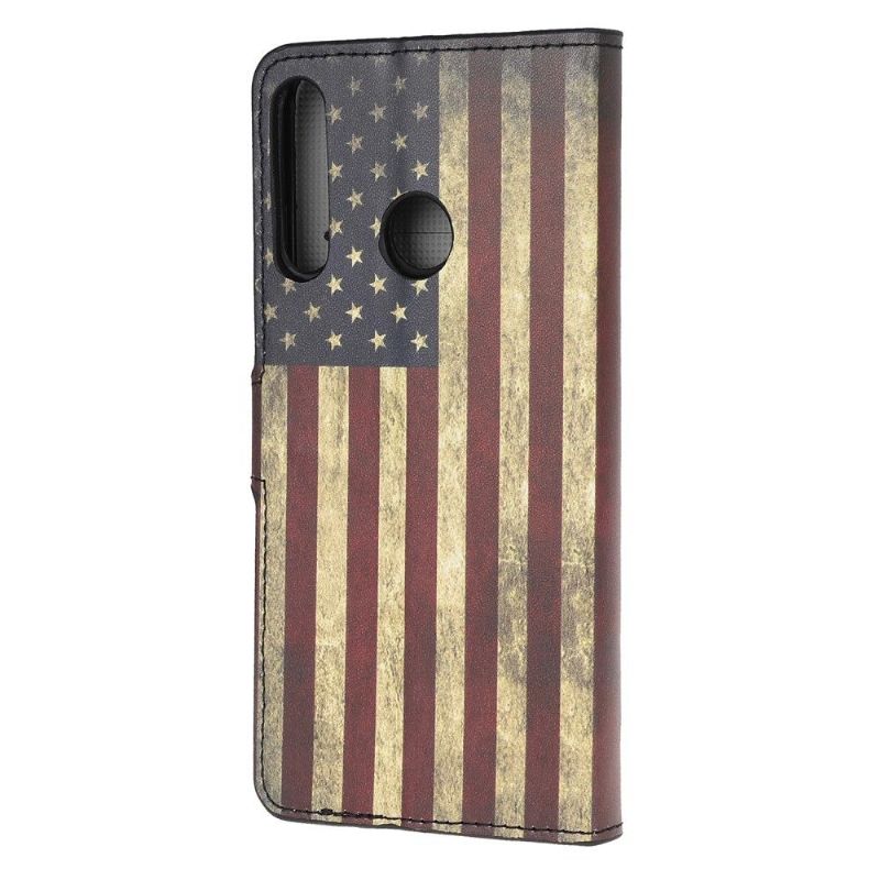 Housse Huawei P40 Lite E Drapeau Américain Vintage