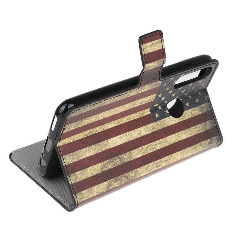 Housse Huawei P40 Lite E Drapeau Américain Vintage