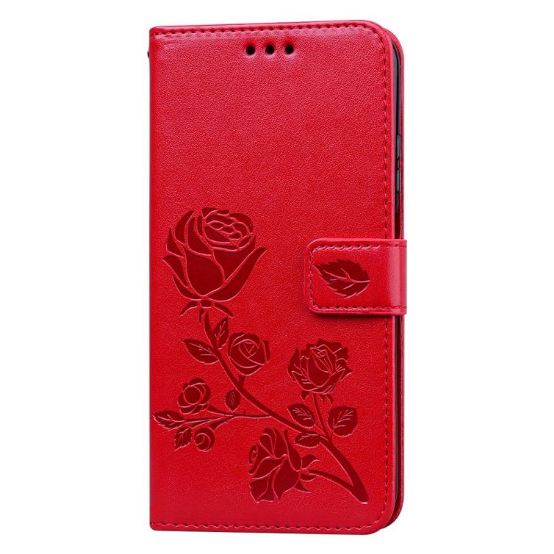 Housse Huawei P40 lite E Rose en Relief