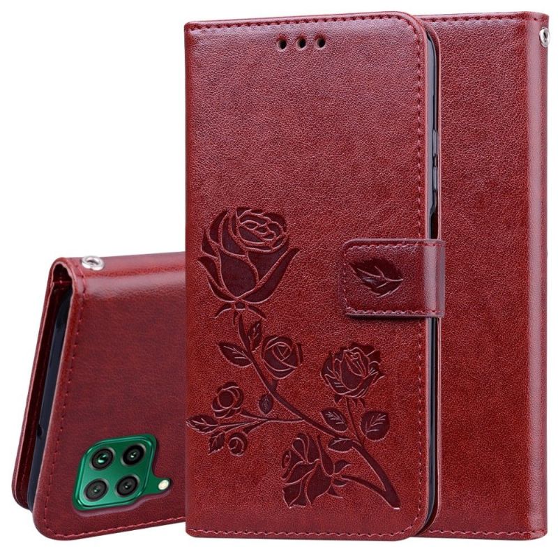Housse Huawei P40 lite E Rose en Relief