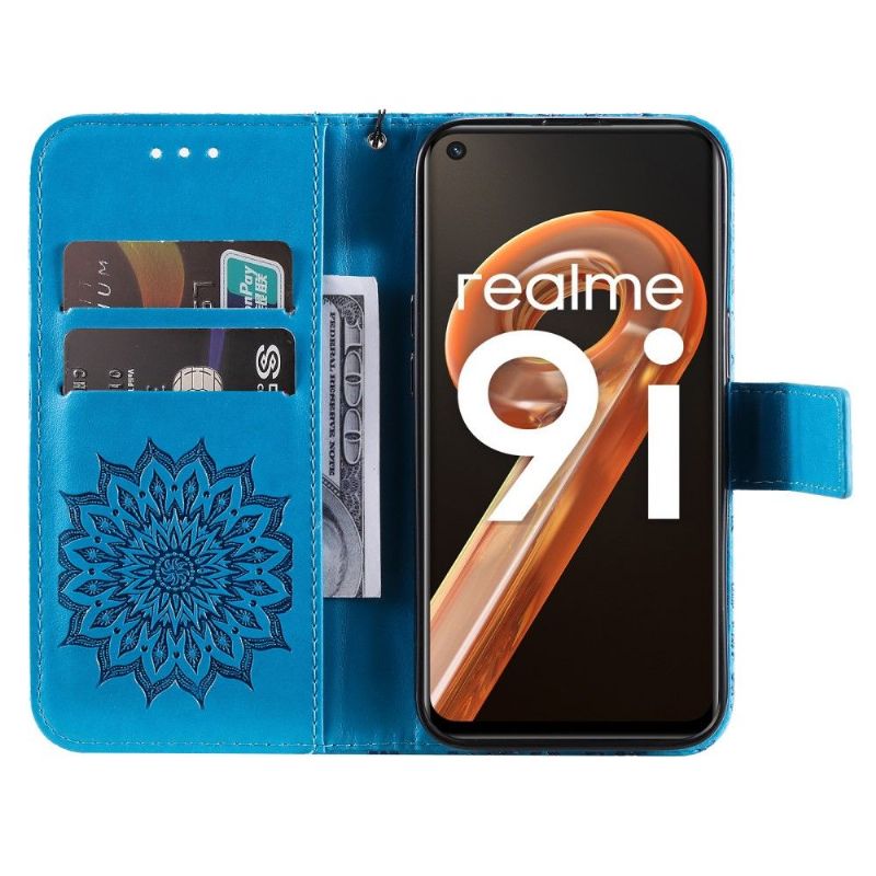 Housse Realme 9i Sunflower à lanière