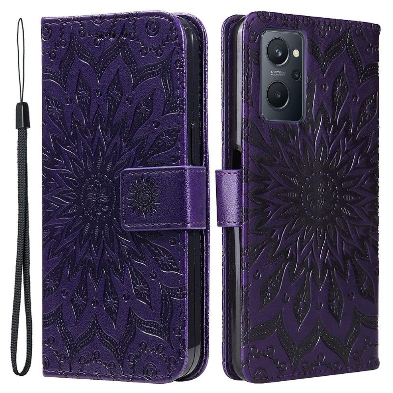 Housse Realme 9i Sunflower à lanière