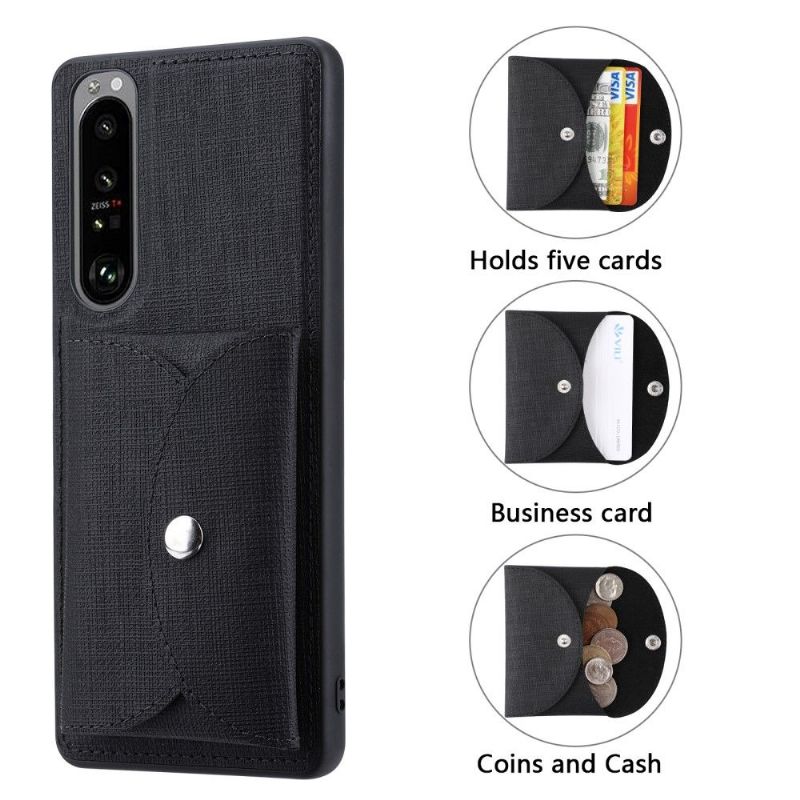 Coque Sony Xperia 1 III VILI croisillons Porte Cartes Magnétique