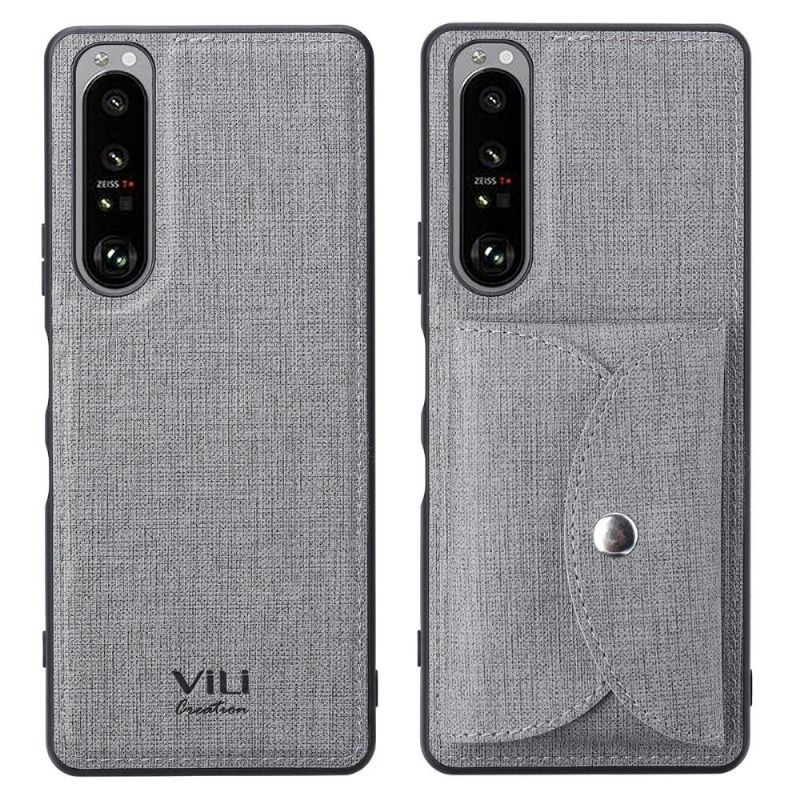 Coque Sony Xperia 1 III VILI croisillons Porte Cartes Magnétique