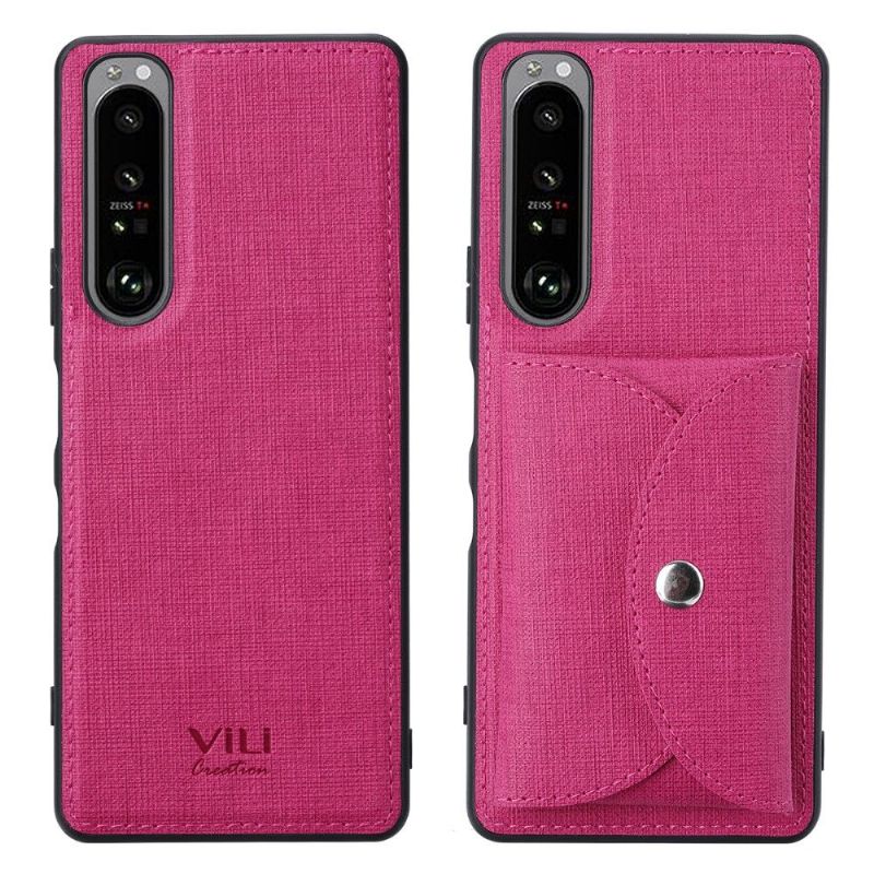 Coque Sony Xperia 1 III VILI croisillons Porte Cartes Magnétique