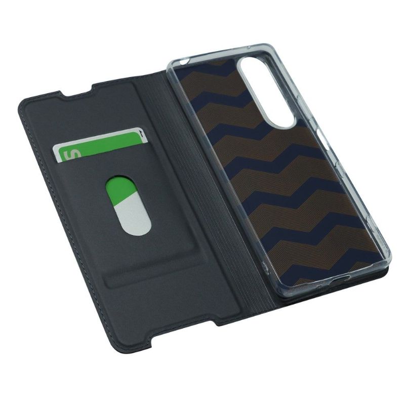 Housse Sony Xperia 1 III business imitation cuir