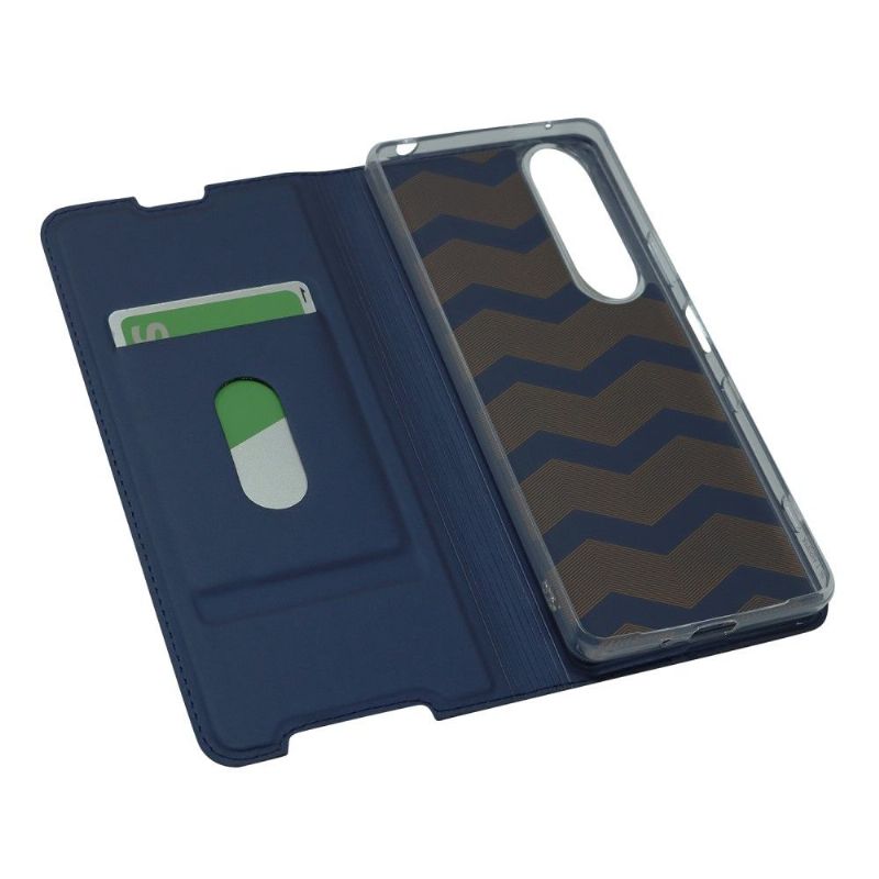 Housse Sony Xperia 1 III business imitation cuir