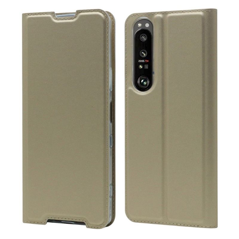 Housse Sony Xperia 1 III business imitation cuir