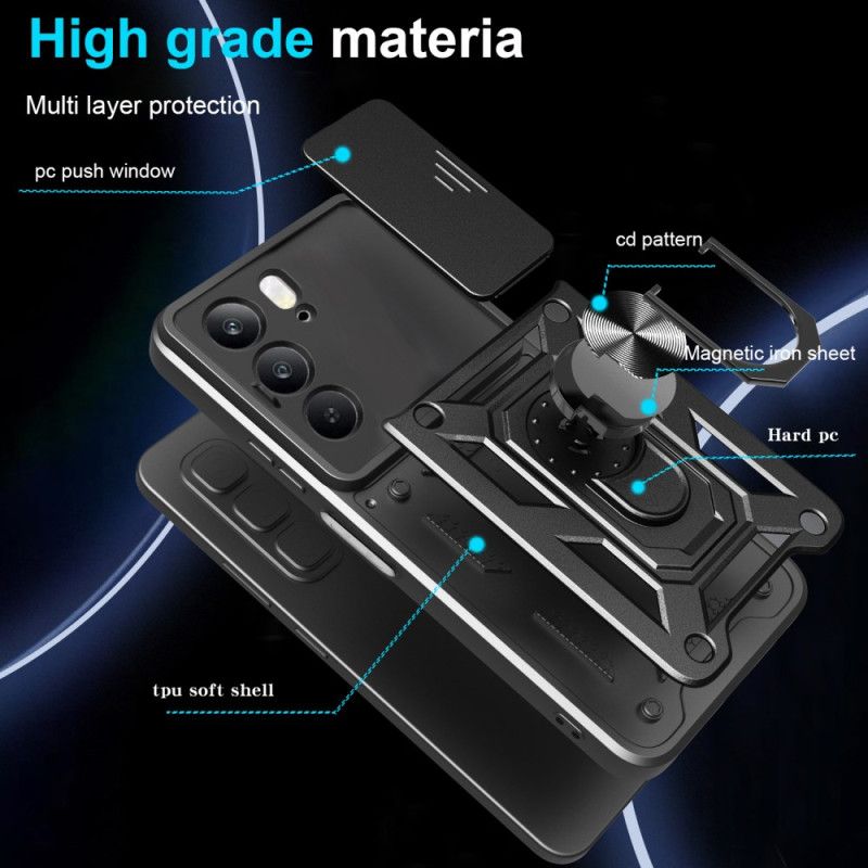 Coque Realme 14X 5G / C75 Anneau-Support et Protecteur Objectif