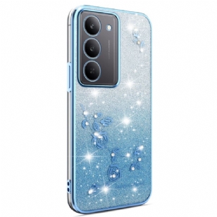 Coque Realme 14X 5G Fleurs et Strass KADEM