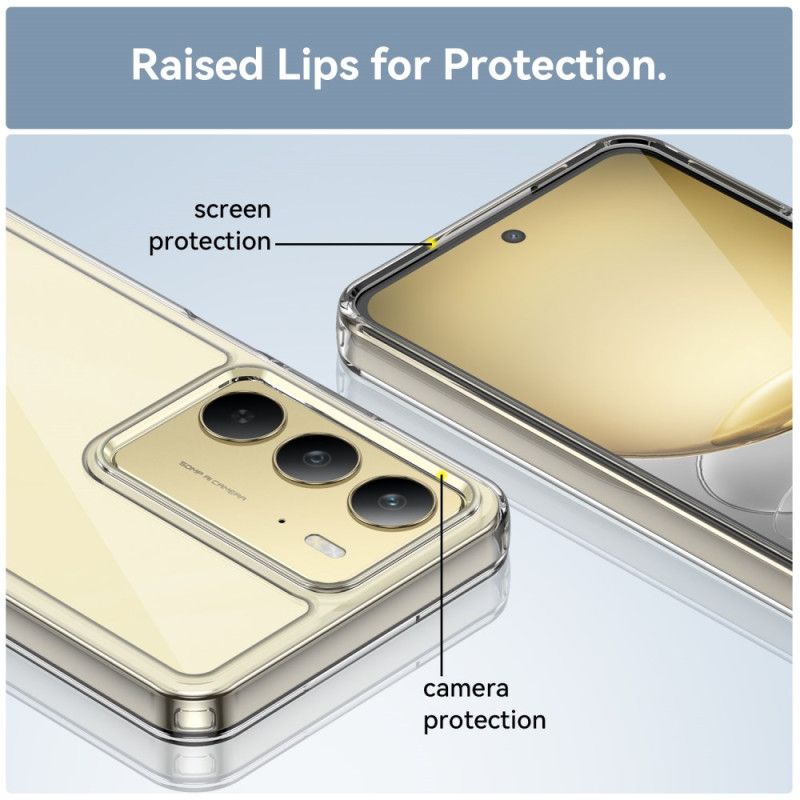 Coque Realme 14X 5G Transparente avec Protecteur Écran en Verre Trempé