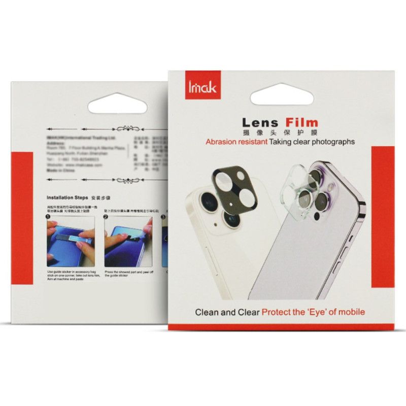 Lentille de Protection en Verre Trempé pour Realme 14X 5G (version noire) IMAK