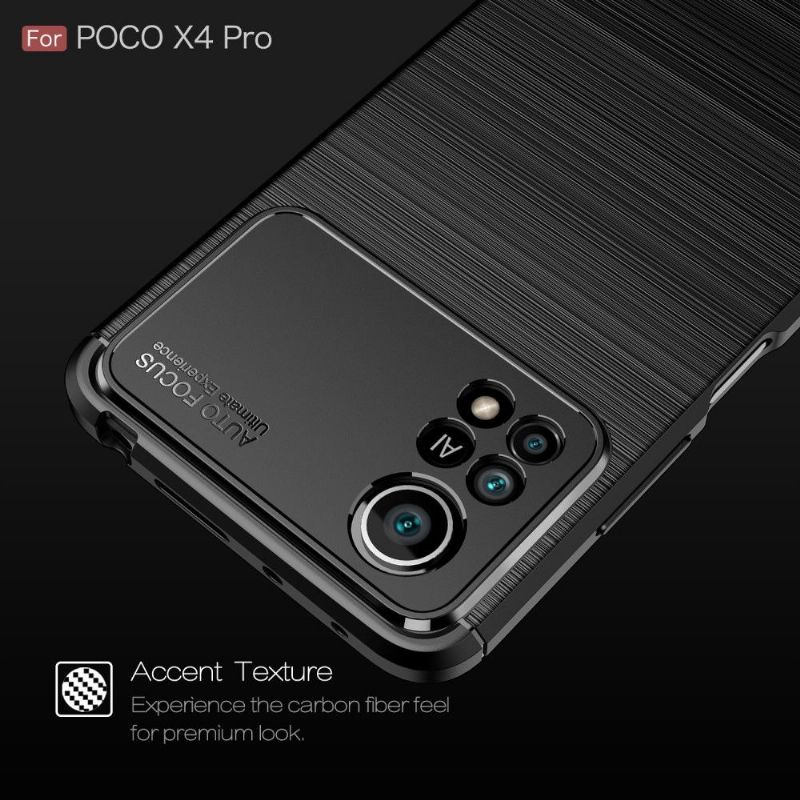 Coque Xiaomi Poco X4 Pro 5G Flexible Effet Brossé