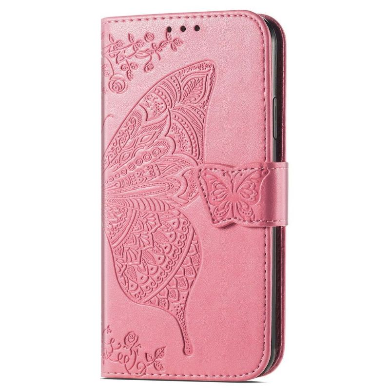 Housse Xiaomi Poco X4 Pro 5G Papillon Relief