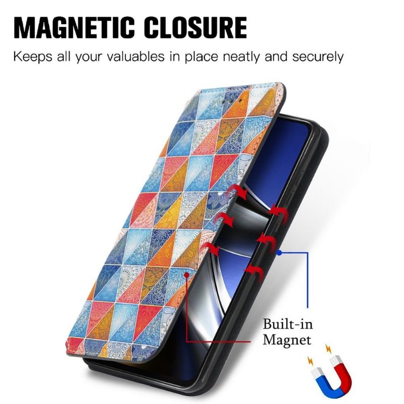 Housse Xiaomi Poco X4 Pro 5G Rabat Flip Mandala Kaléidoscope