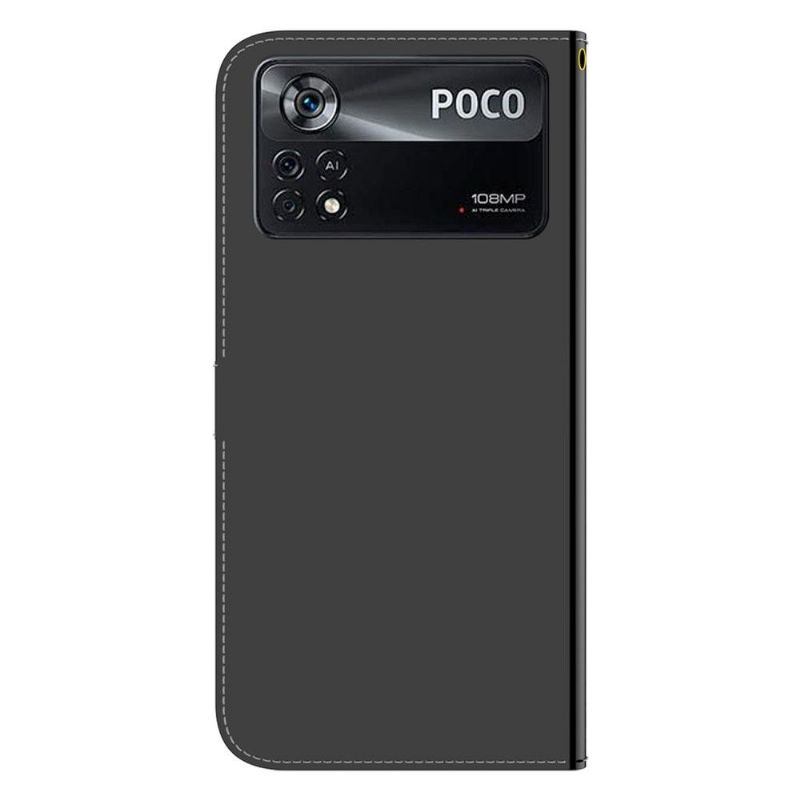 Housse Xiaomi Poco X4 Pro 5G simili cuir effet miroir