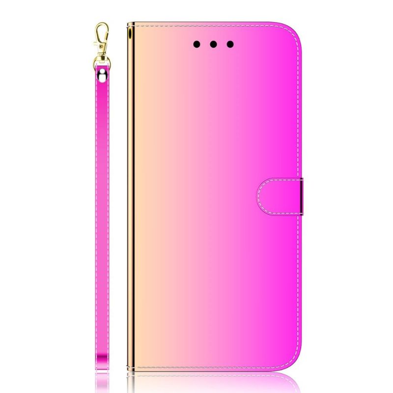 Housse Xiaomi Poco X4 Pro 5G simili cuir effet miroir