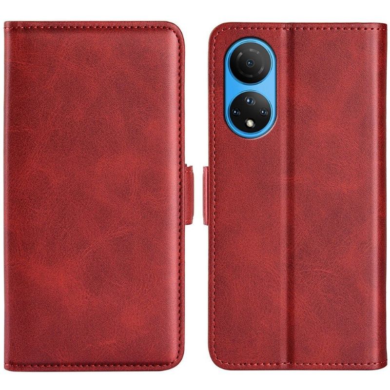 Étui Honor X7 portefeuille revêtement simili cuir mat