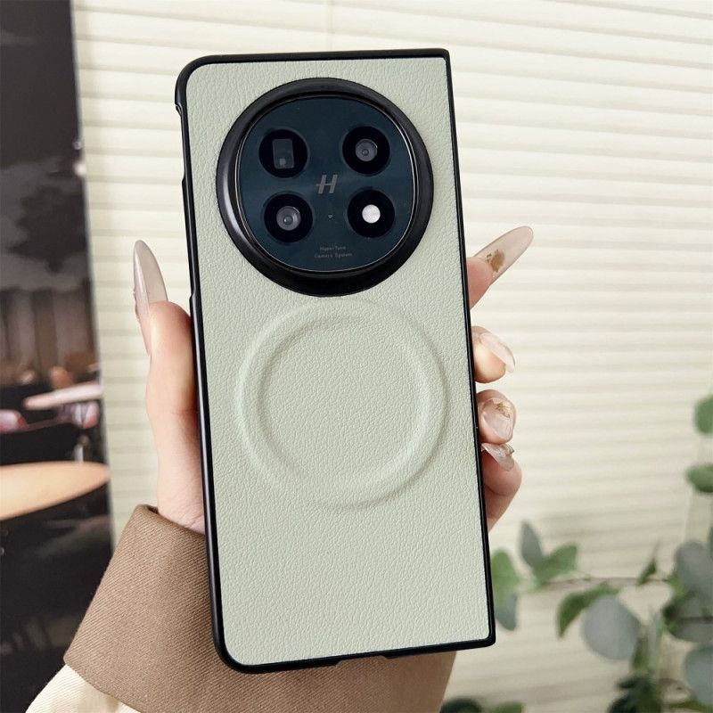 Coque Oppo Find N5 5G Compatible MagSafe Effet Cuir