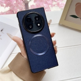 Coque Oppo Find N5 5G Compatible MagSafe Simili Cuir