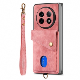 Coque Oppo Find N5 5G Porte-Cartes et Support