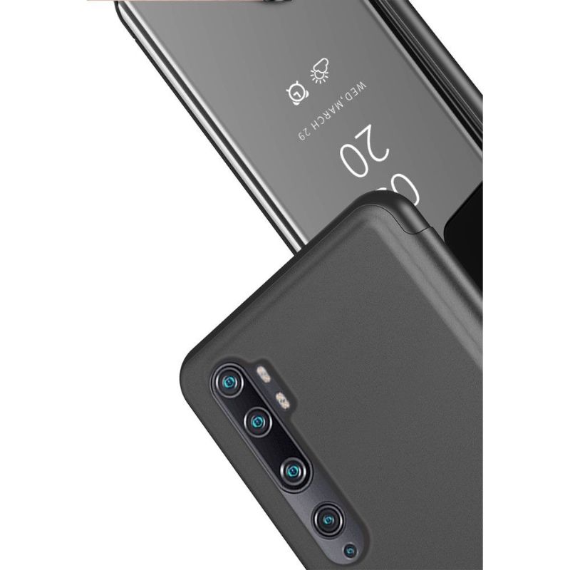 Coque Xiaomi Mi Note 10 / Note 10 Pro avec rabat effet miroir