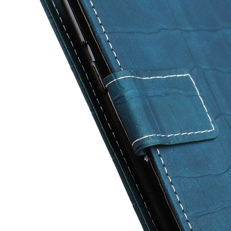 Housse Xiaomi Mi Note 10 / Note 10 Pro effet croco coutures