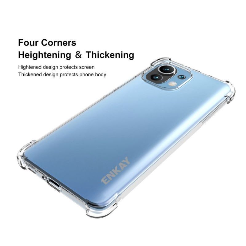 Coque transparente Xiaomi Mi 11 + film protecteur en verre trempé