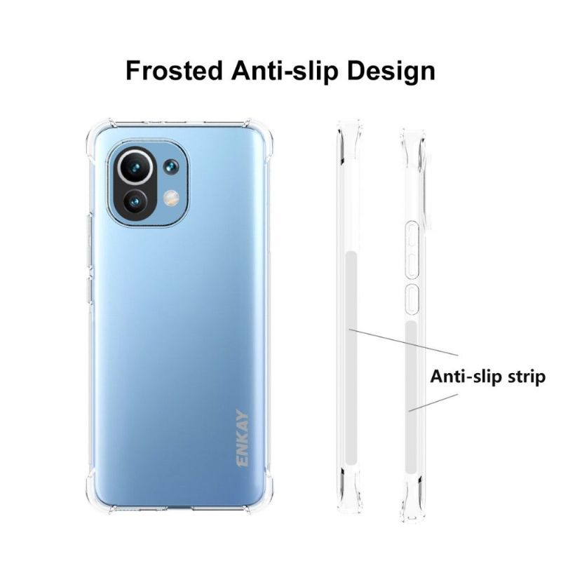 Coque transparente Xiaomi Mi 11 + film protecteur en verre trempé