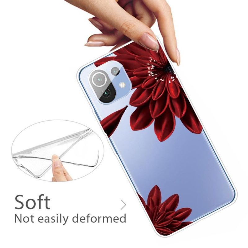 Coque Xiaomi Mi 11 Red Flower
