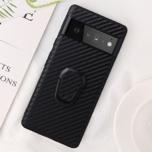 Coque Google Pixel 6 fibre de carbone fonction support