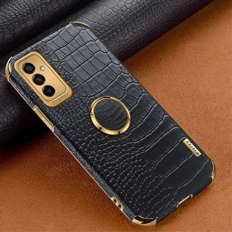 Coque Samsung Galaxy M23 5G Effet Croco avec Anneau