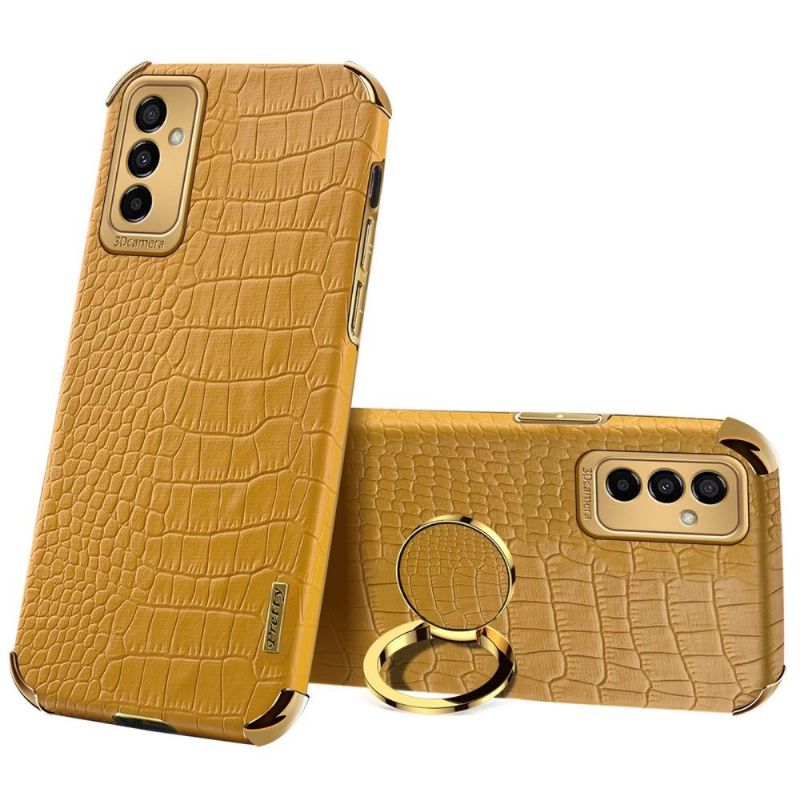 Coque Samsung Galaxy M23 5G Effet Croco avec Anneau