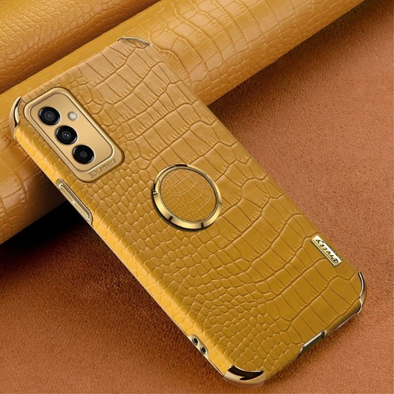 Coque Samsung Galaxy M23 5G Effet Croco avec Anneau