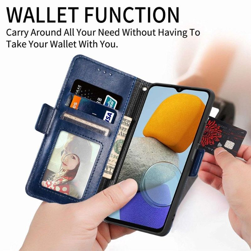 Housse Samsung Galaxy M23 5G simili cuir avec trous