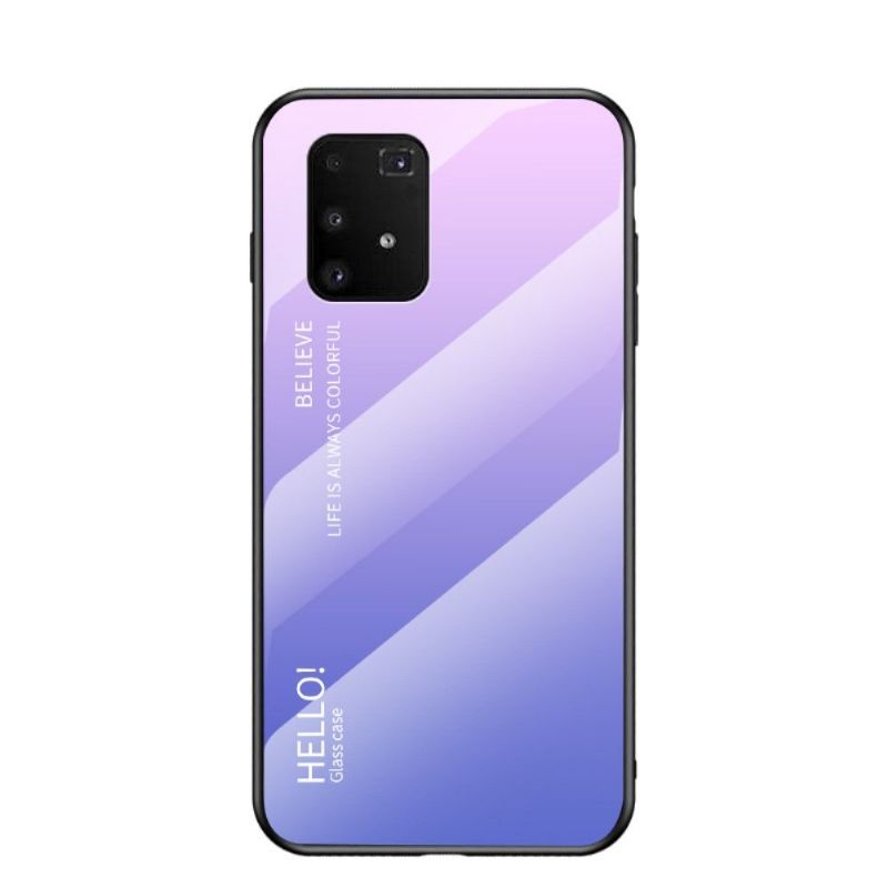 Coque Samsung Galaxy S10 Lite dos en verre dégradé de couleurs
