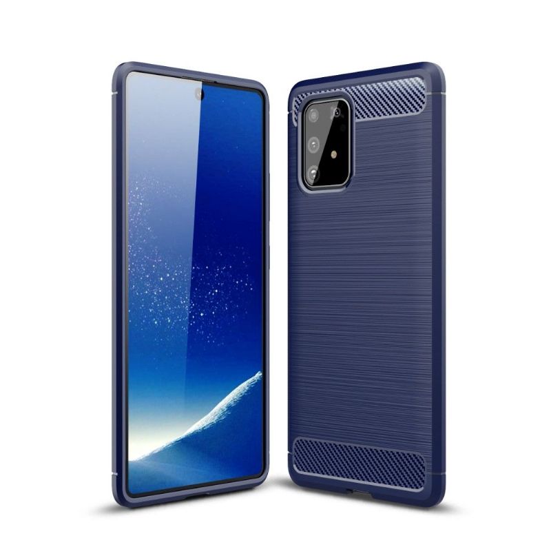 Coque Samsung Galaxy S10 Lite en Gel Brossé Carbone