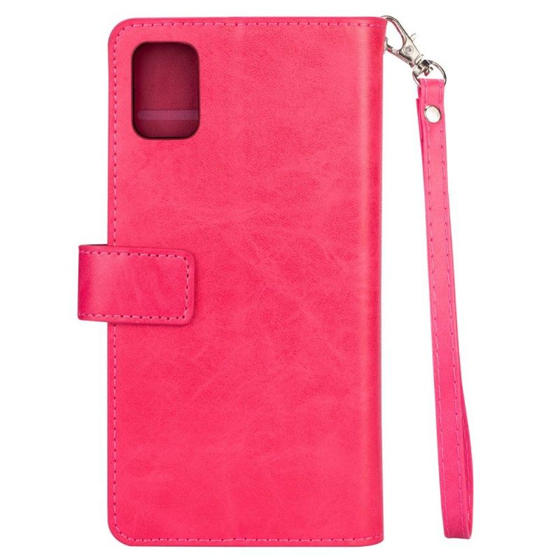 Housse Samsung Galaxy S10 Lite Portefeuille Simili Cuir À Lanière